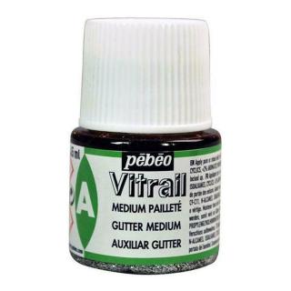 Csillogó médium Pebeo Vitrail 45 ml (Vitrail Glitter Médium)