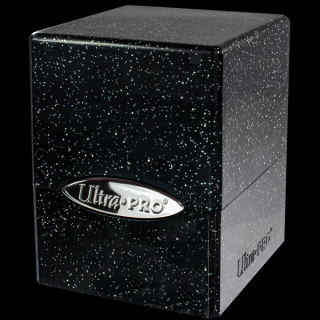 Satin Cube - tárolódoboz - Glitter Black