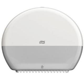 Tork műanyag mini Jumbo toalettpapír adagoló, fehér (T2 rendszer)