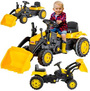 Active Pedal gyermek pedálos traktor ekével, sárga