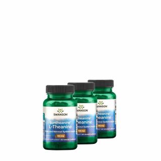 L-teanin aminosav, Swanson Suntheanine L-Theanine, 3x60 kapszula