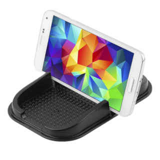 Univerzális asztali telefon, és tablet tartó állvány csúszásmentes talppal, fekete