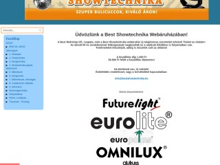 Best Showtechnika - Hang és fénytechnika - webáruház, webshop