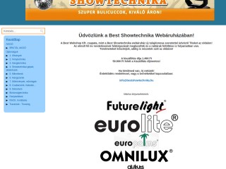 Best Showtechnika - Hang és fénytechnika - webáruház, webshop