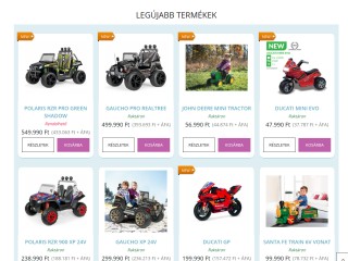 PegPerego elektromos gyermekjármű webáruház