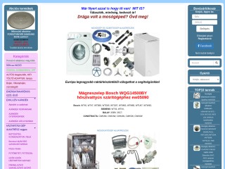 Elektroweb Víztisztító, Háztartásigép alkatrészek - webáruház, webshop